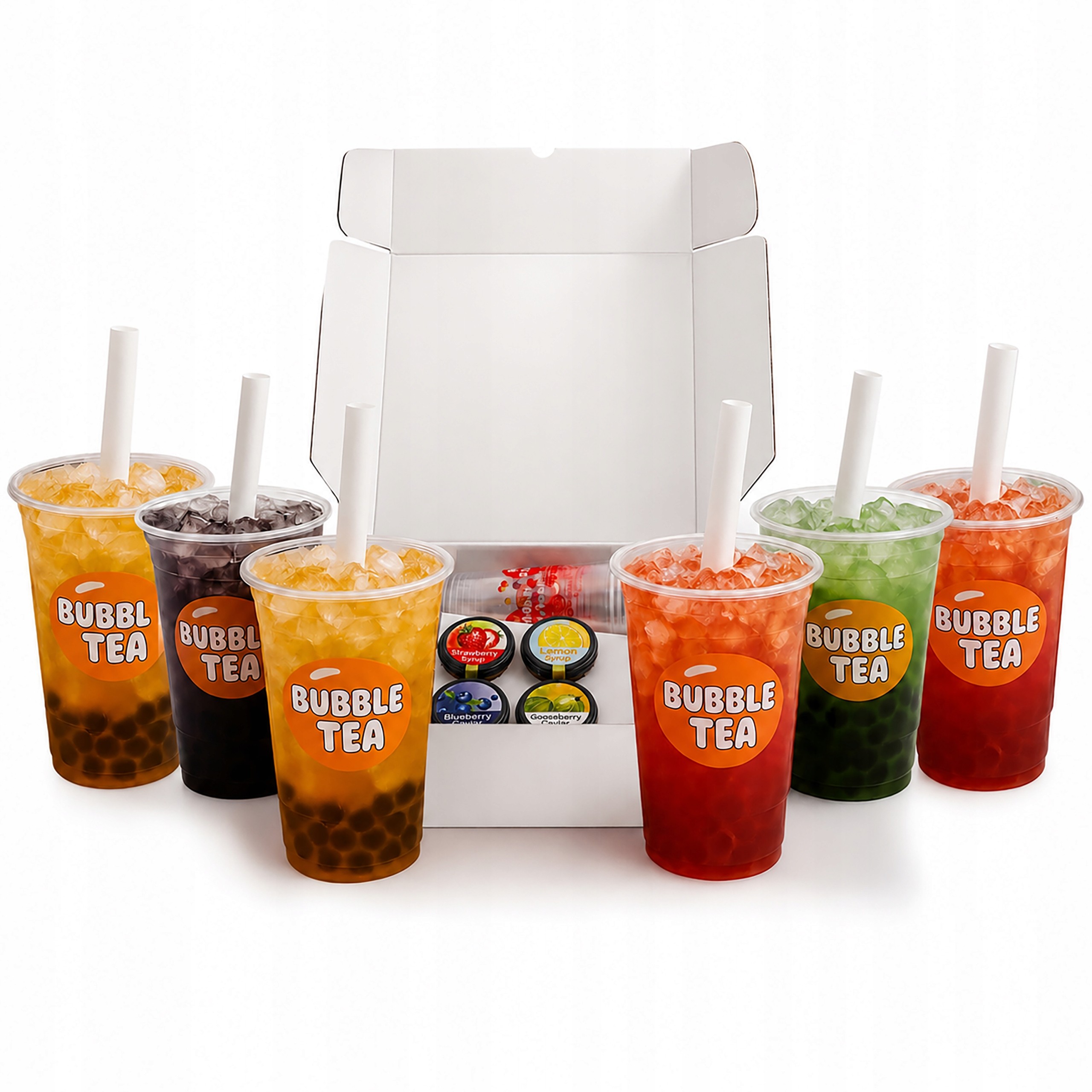 Boboq Bubble Tea sada pre 6 osôb | Sirupy, guľôčky, poháre